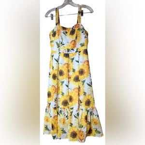 Gabby Skye Sunflower dress, size Small
